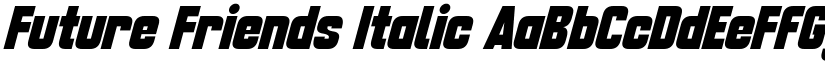 Future Friends Italic font