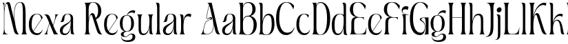 Mexa Regular font