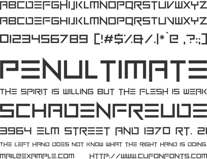 Neon Zone font preview