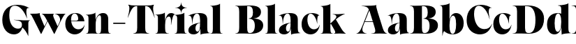 Gwen-Trial Black font