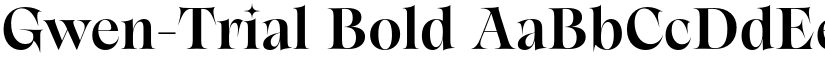 Gwen-Trial Bold font