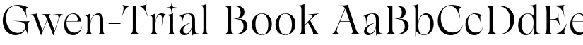 Gwen-Trial Book font