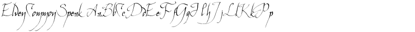 ElvenCommonSpeak font