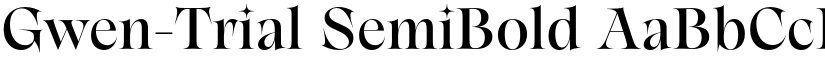 Gwen-Trial SemiBold font