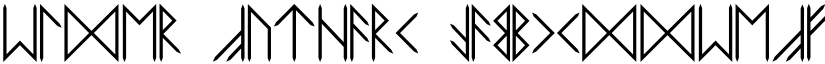 Elder Futhark font