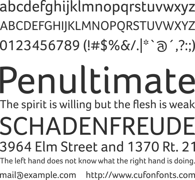 Foco Trial font preview