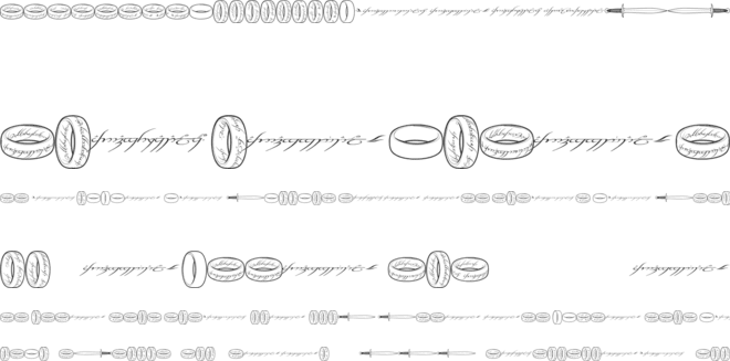 The One Ring font preview