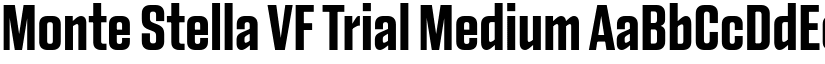 Monte Stella VF Trial Medium (Variable) font