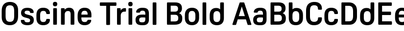 Oscine Trial Bold font