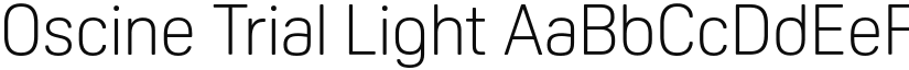 Oscine Trial Light font