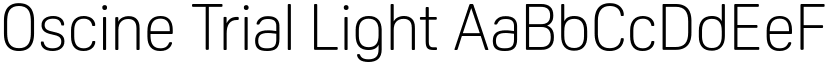 Oscine Trial Light font