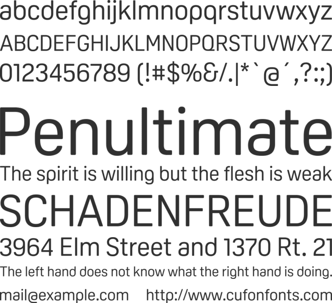 Oscine Trial font preview