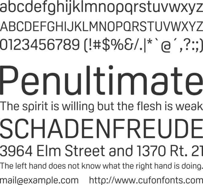 Oscine Trial font preview