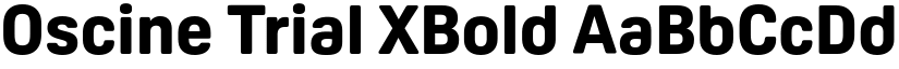 Oscine Trial XBold font