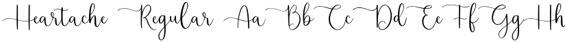 Heartache Regular font