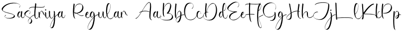 Sastriya Regular font