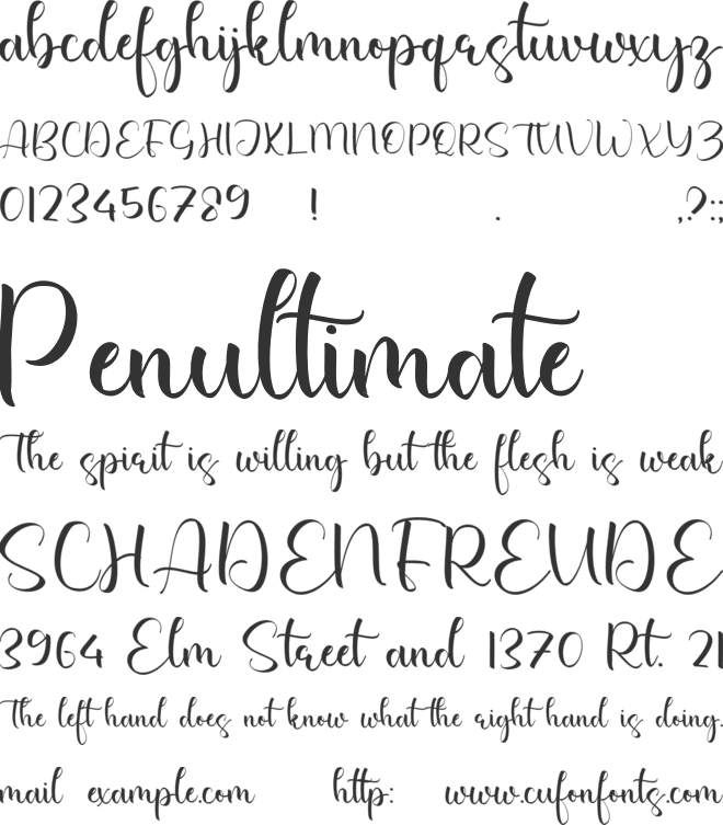 Firysha font preview