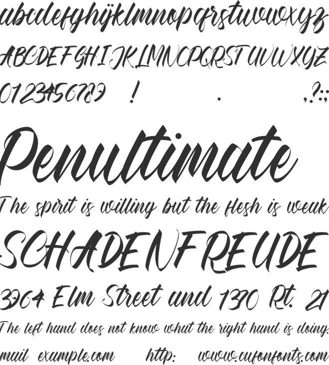 Pascaline font preview