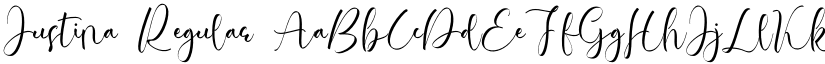 Justina Regular font