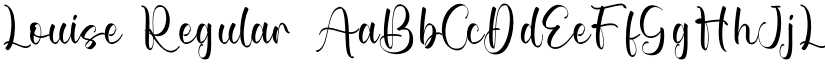 Louise Regular font