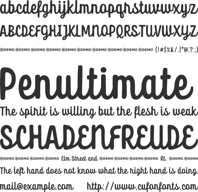 Fitfully font preview