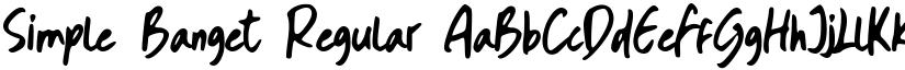 Simple Banget font download