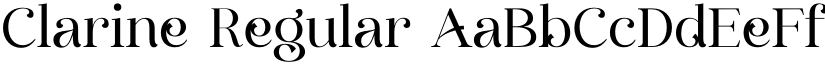 Clarine Regular font