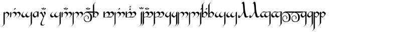 Tengwar Gandalf Medium font