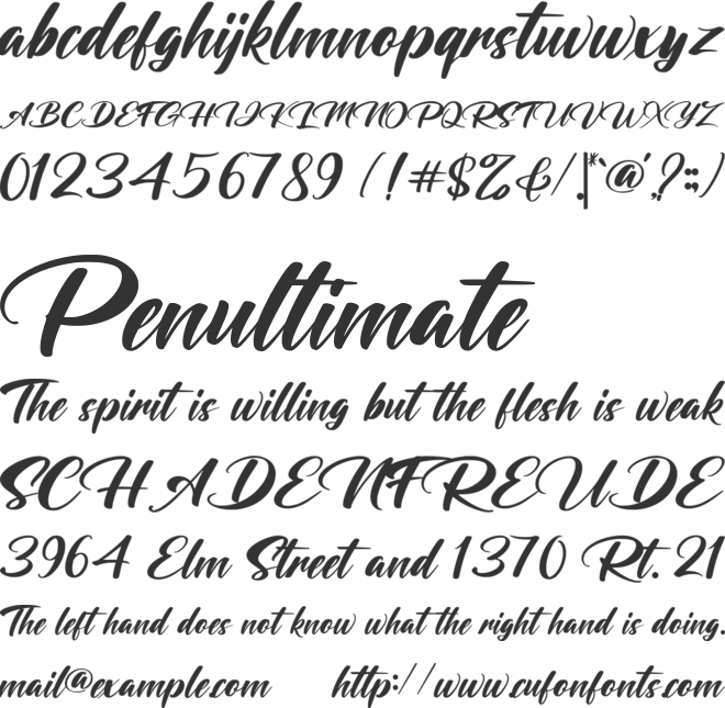 Dagelland font preview