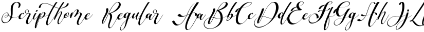 Scripthome Regular font