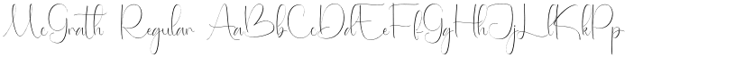 McGrath Regular font