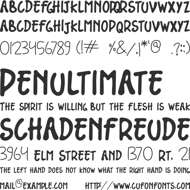 Limited Edition font preview