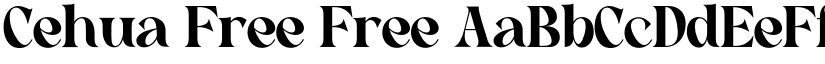 Cehua Free Free font