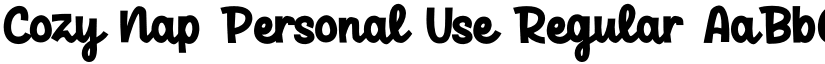 Cozy Nap Personal Use Regular font