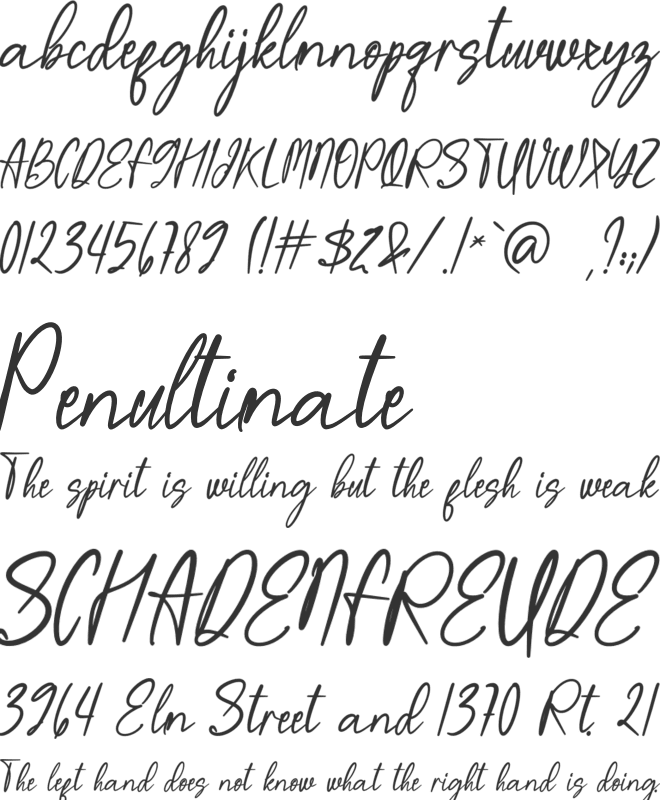 Among Us font preview