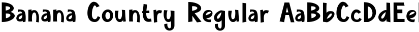 Banana Country Regular font