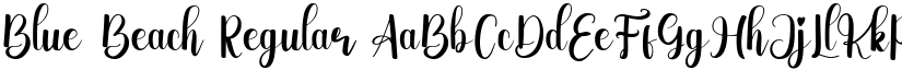 Blue_Beach Regular font