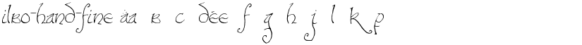 Bilbo-hand-fine font