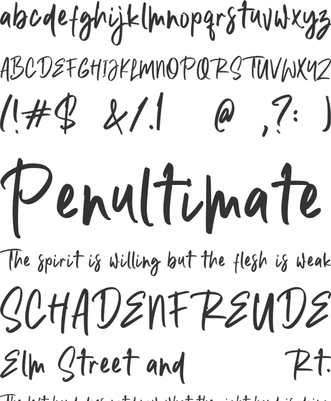 Sophia Rosabella font preview