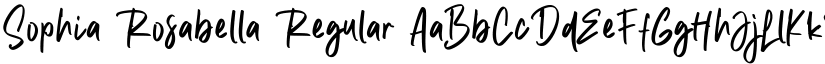 Sophia Rosabella Regular font