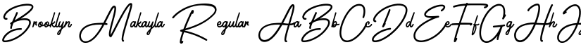 Brooklyn Makayla Regular font