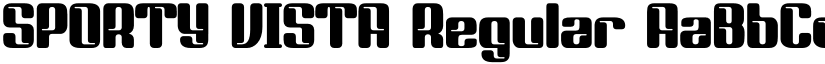SPORTY VISTA Regular font
