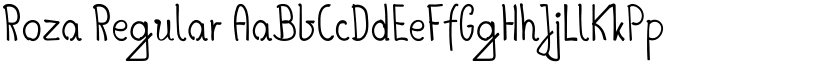 Roza Regular font