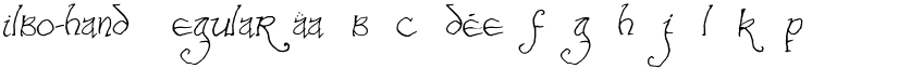 Bilbo-hand Regular font