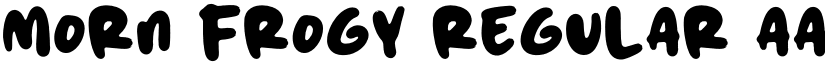 MORN FROGY Regular font