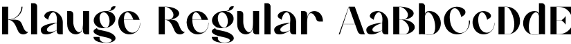 Klauge Regular font