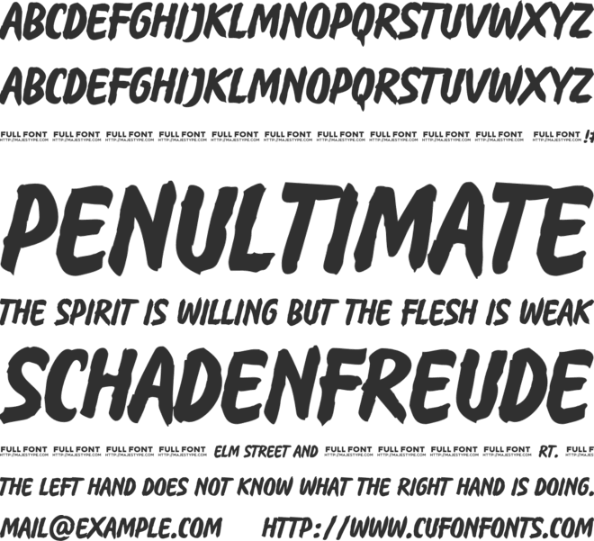 Ojero font preview