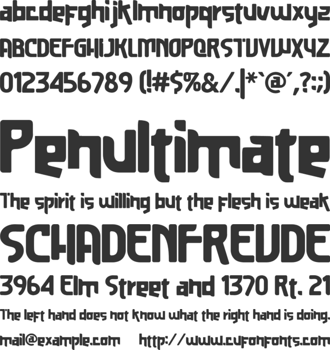 Kochire font preview