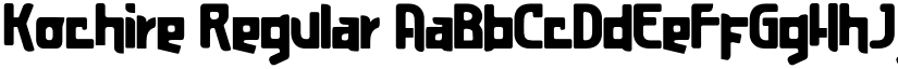 Kochire Regular font