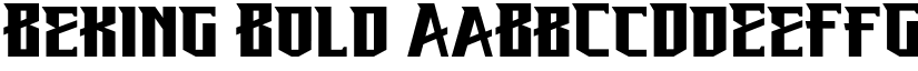 Beking Bold font